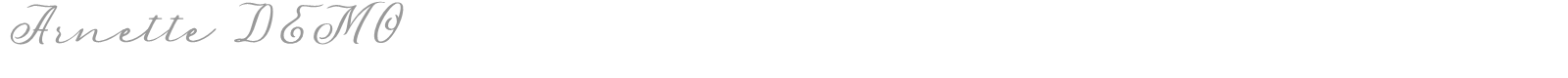 Arnette font preview